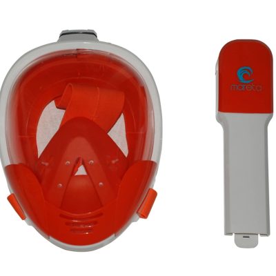 snorkel mask duo orange